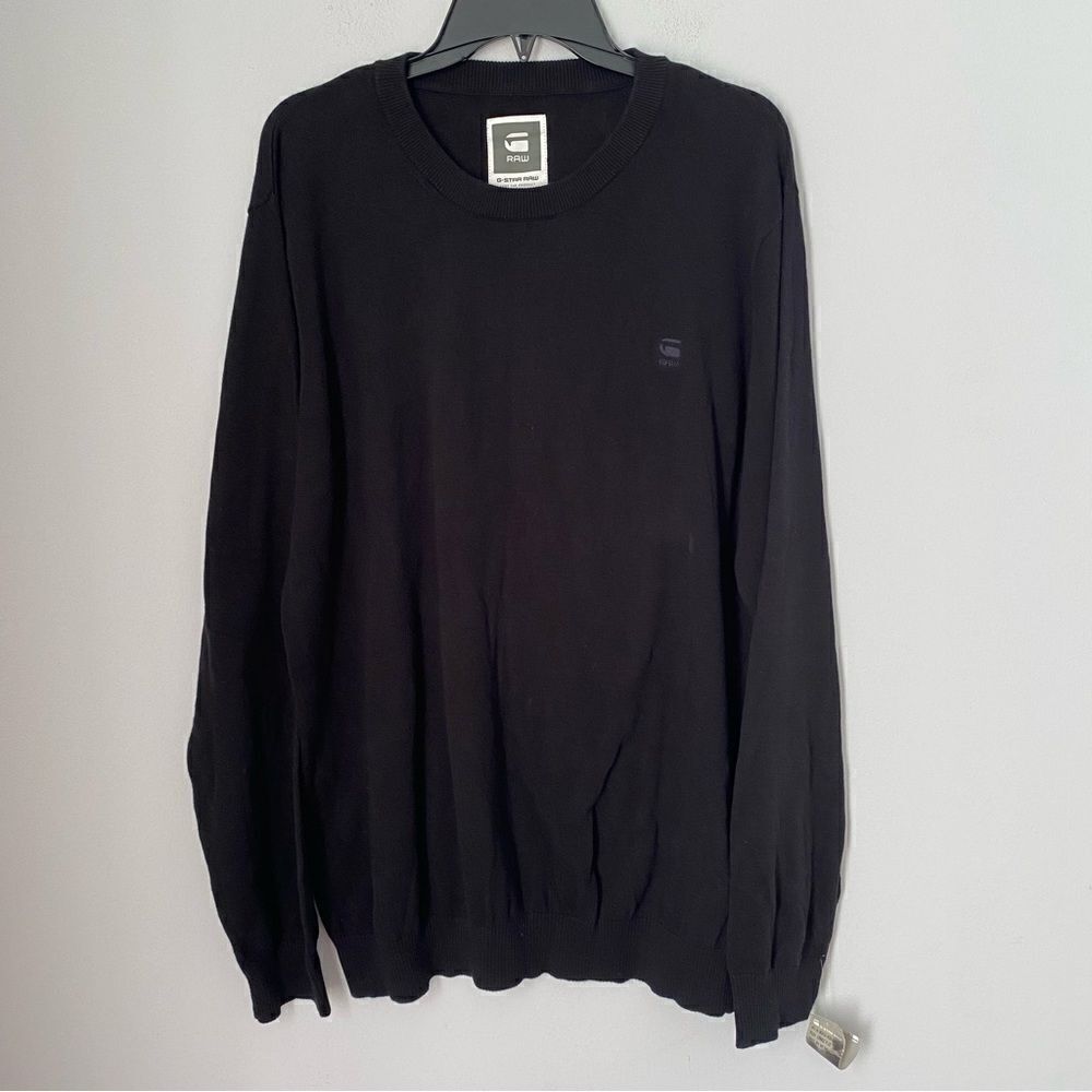 G-Star Raw Men’s Crew Neck Long Sleeve Black Sweater XXL